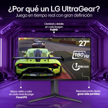 Monitor Gamer UltraGear™ 27" FHD IPS